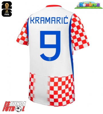 Croacia Andrej Kramaric #9 Primera Equipación Mundial 2026 Manga Corta Croacia Andrej Kramaric #9 Primera Equipación Mundial 2026 Manga Corta